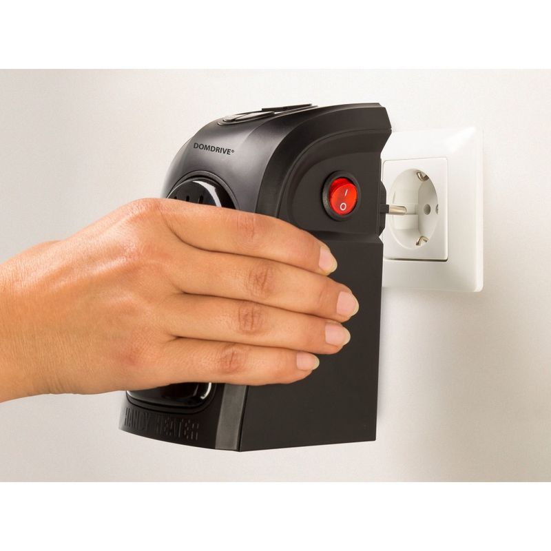 Electronice si Electrocasnice - Climatizare si sisteme de incalzire - Aparate incalzire aer - Aeroterme - Aeroterma Electrica Portabila DOMDRIVE, Putere 400W, Economica, cu Display LCD si Timer, Negru - Infinity.ro
