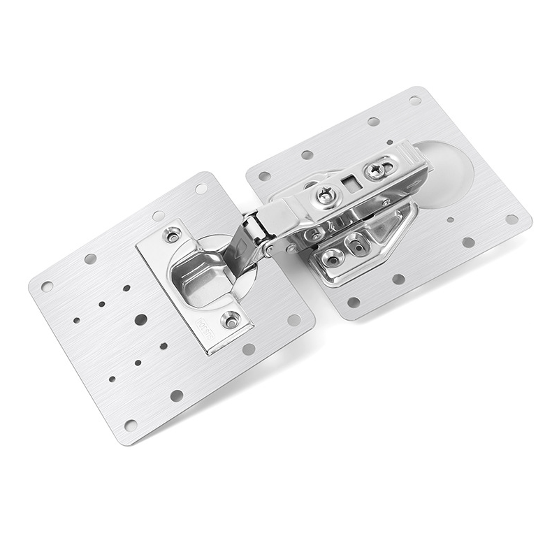 Casa si Gradina - Mobilier - Feronerie si accesorii mobila - Set 4 elemente de reparare a balamalei, argintiu, inox, cu suruburi - Infinity.ro