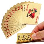 Jucarii, Copii si Bebe - Jucarii si jocuri - Jocuri si puzzle - Jocuri de societate - Carti de joc Aurii Casino Poker, aspect Dolar $ - Infinity.ro