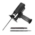 Casa si Gradina - Constructii - Scule electrice si accesorii - Seturi si accesorii pentru gaurit si insurubat - Adaptor pentru fierastrau electric, 3 lame, negru, metal - Infinity.ro