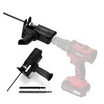 Casa si Gradina - Constructii - Scule electrice si accesorii - Seturi si accesorii pentru gaurit si insurubat - Adaptor pentru fierastrau electric, 3 lame, negru, metal - Infinity.ro