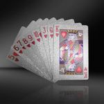 Jucarii, Copii si Bebe - Jucarii si jocuri - Jocuri si puzzle - Jocuri de societate - Carti de joc Silver Casino Poker, aspect Dolar $ - Infinity.ro