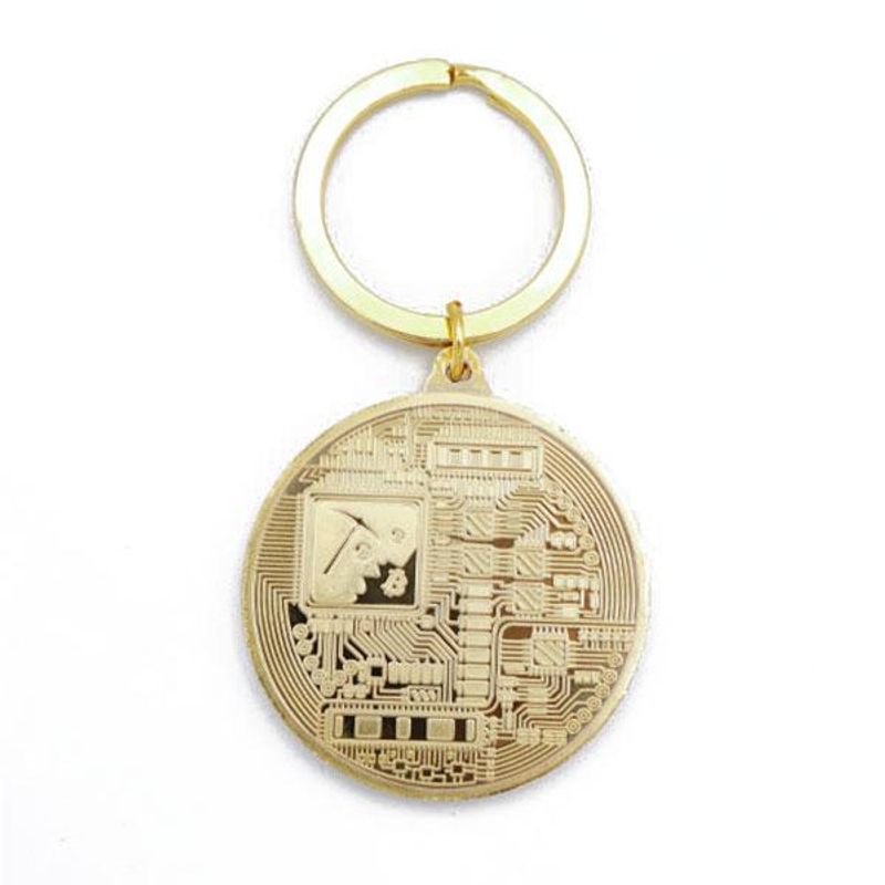 Fashion, accesorii si bijuterii - Barbati - Accesorii barbati - Alte accesorii barbati - Breloc Bitcoin Auriu - Infinity.ro