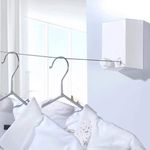 Market - Spalare si intretinere rufe - Uscatoare de rufe si accesorii - Uscator rufe retractabil, Otel inoxidabil, Alb - Infinity.ro