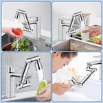 Casa si Gradina - Sanitare - Instalatii hidro - Robineti - Adaptor de robinet cu brat mecanic telescopic, Lecheng, extensibil si rotativ 1440 pivotant in orice - Infinity.ro