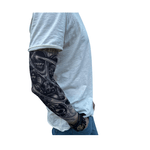 Ingrijire personala si Cosmetice - Ingrijire personala - Ingrijire corp - Tatuaje temporare - Maneca tatuaj temporar, print 3D, cu protectie solara pentru brate, marime universala, unisex, Model Demon - Infinity.ro