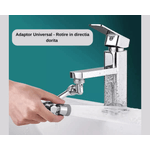 Casa si Gradina - Sanitare - Instalatii hidro - Robineti - Extensie Robinet Rotativa, Adaptor Apa Baterie, Universal, Rotatie de 1080 , Functie de Economisire a Apei, - Infinity.ro