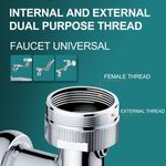 Casa si Gradina - Sanitare - Instalatii hidro - Robineti - Extensie Robinet Rotativa 1080, Pivotant In Orice Directiei, Functie de Economisire a Apei, aliaj de cupru, - Infinity.ro