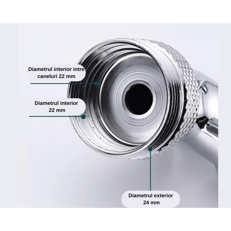 Casa si Gradina - Sanitare - Instalatii hidro - Robineti - Extensie Robinet Rotativa, Adaptor Apa Baterie, Universal, Rotatie de 1080 , Functie de Economisire a Apei, - Infinity.ro