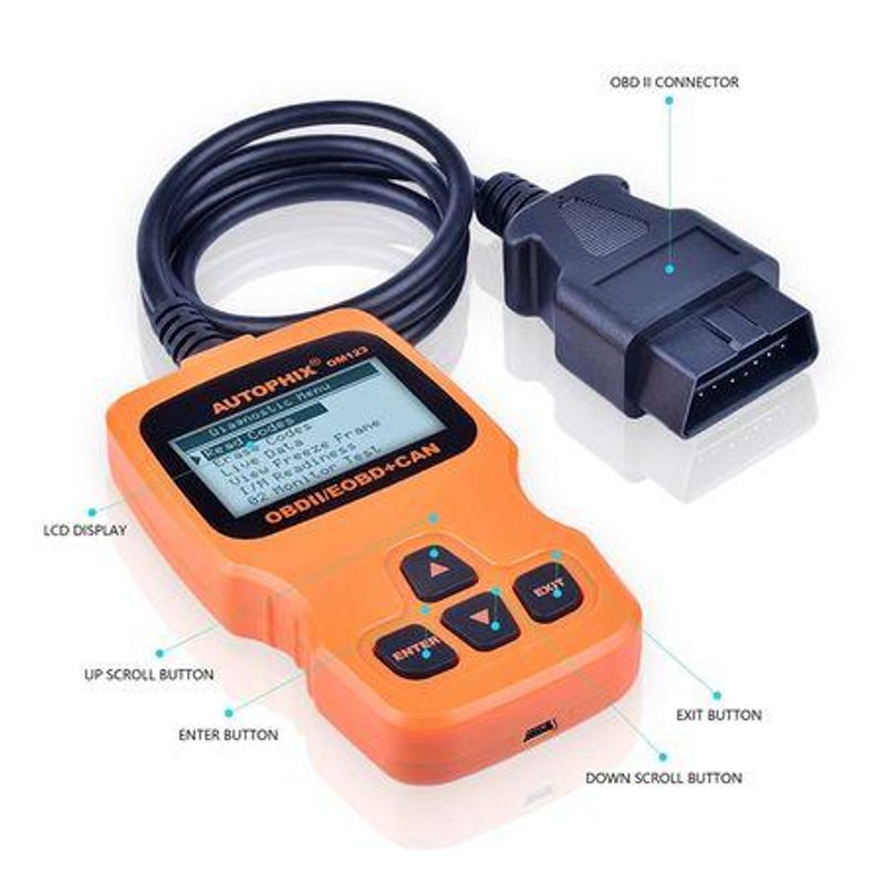 Auto si Moto - Reparatii si depanare - Sisteme de diagnoza - Tester auto, diagnoza OBD2 brand AutoZ, Auto Diagnostic Scanner AUTOPHIX OM123 - Infinity.ro
