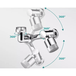 Casa si Gradina - Sanitare - Instalatii hidro - Robineti - Extensie Robinet Rotativa, Adaptor Apa Baterie, Universal, Rotatie de 1080 , Functie de Economisire a Apei, - Infinity.ro