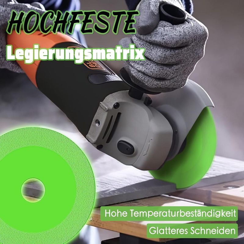 Casa si Gradina - Constructii - Scule electrice si accesorii - Accesorii fierastraie electrice - Set 3 discuri de taiat sticla, diamantate, ultra-subtiri, pentru polizor unghiular, multicolor - Infinity.ro