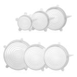 Casa si Gradina - Bucatarie si vesela - Organizare si depozitare bucatarie - Borcane si capace - Set cu 6 capace pentru vasele de gatit si alte recipiente pentru depozitat alimente, marimi universale, Alexa - Infinity.ro