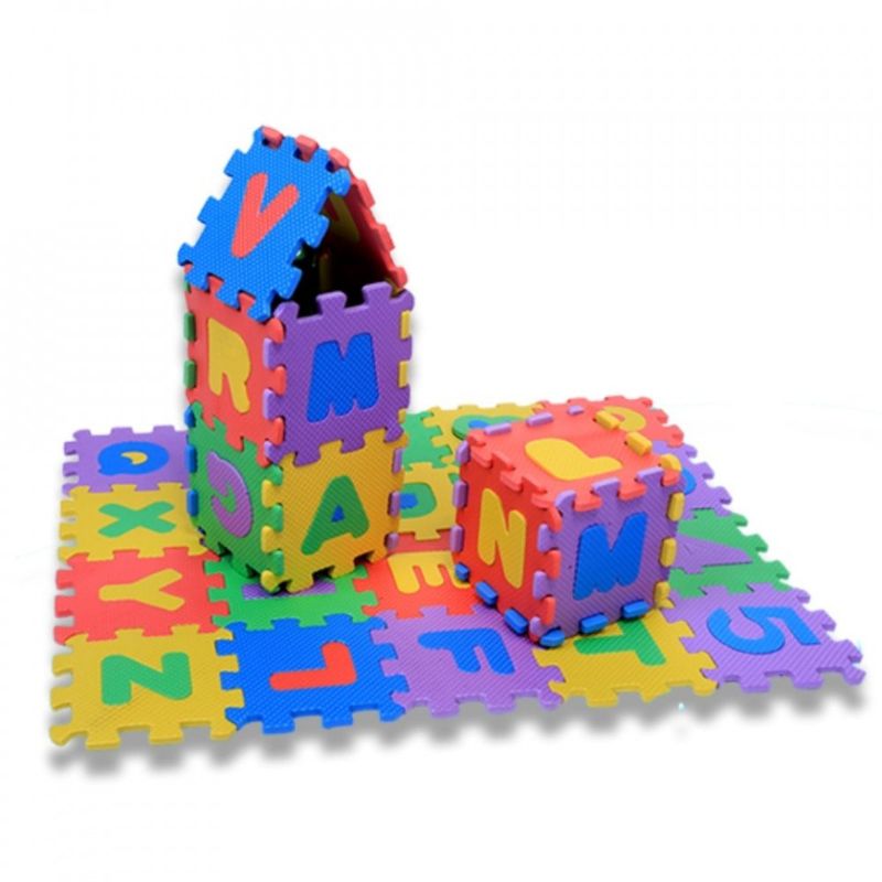 Jucarii, Copii si Bebe - Jucarii si jocuri - Jocuri si puzzle - Puzzle - Covor din Burete Tip Puzzle, Educational, Dezvolta coordonarea Mana-Ochi, Creativitatea, Multicolor - Infinity.ro