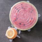 Casa si Gradina - Bucatarie si vesela - Organizare si depozitare bucatarie - Borcane si capace - Set cu 6 capace pentru vasele de gatit si alte recipiente pentru depozitat alimente, marimi universale, Alexa - Infinity.ro