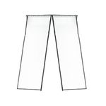 Casa si Gradina - Constructii - Ferestre si accesorii - Accesorii ferestre - Plasa de tantari magnetica iMK, neagra, pentru usa 85X210CM - Infinity.ro