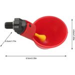 Casa si Gradina - Gradinarit si plante - Produse zootehnice - Adapatoare animale - Set 10 dozatoare apa pentru animale, Plastic, Automat, Rosu - Infinity.ro