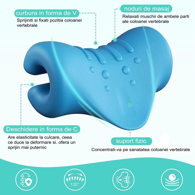 Sport si Outdoor - Articole de voiaj - Accesorii articole de voiaj - Perna pentru calatorii, Polipropilena, Albastru - Infinity.ro
