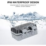 Casa si Gradina - Electrice - Prize - Priza dubla pentru exterior, montare la suprafata, rezistenta la intemperii si praf, Policarbonat, Gri/Alb - Infinity.ro