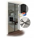 Casa si Gradina - Constructii - Ferestre si accesorii - Accesorii ferestre - Plasa anti-insecte, pentru usa, 100x220 cm, inchidere magnetica, negru - Infinity.ro