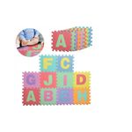 Jucarii, Copii si Bebe - Jucarii si jocuri - Jocuri si puzzle - Puzzle - Covor puzzle din spuma, 10 piese cu litere,29x29 cm Multicolor - Infinity.ro