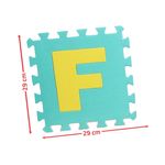 Jucarii, Copii si Bebe - Jucarii si jocuri - Jocuri si puzzle - Puzzle - Covor puzzle din spuma, 10 piese cu litere,29x29 cm Multicolor - Infinity.ro