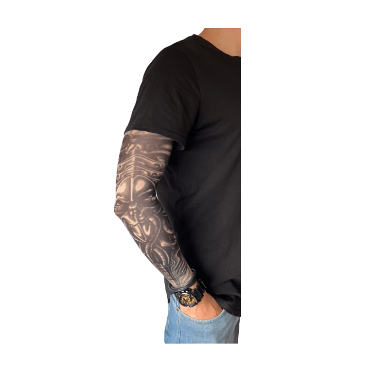 Fashion, accesorii si bijuterii - Barbati - Accesorii barbati - Alte accesorii barbati - Maneca tatuaj temporar, print 3D, cu protectie solara pentru brate, marime universala, unisex, model - Infinity.ro