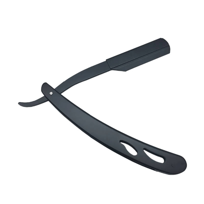 Ingrijire personala si Cosmetice - Aparate & accesorii ingrijire personala - Aparate de ras si tuns - Aparate de ras clasice - Brici profesional pentru barbierit si ras capilar, brici din otel inoxidabil, lungime 14 cm, negru - Infinity.ro