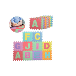 Jucarii, Copii si Bebe - Jucarii si jocuri - Jocuri si puzzle - Puzzle - Covor puzzle din spuma, 10 piese cu litere,29x29 cm Multicolor - Infinity.ro