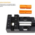 Casa si Gradina - Constructii - Scule electrice si accesorii - Menghine si cleme fixare - Set mini menghina, Aluminiu/Plastic, 53 mm, Negru/Galben - Infinity.ro