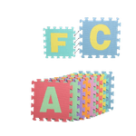 Jucarii, Copii si Bebe - Jucarii si jocuri - Jocuri si puzzle - Puzzle - Covor puzzle din spuma, 10 piese cu litere,29x29 cm Multicolor - Infinity.ro