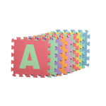 Jucarii, Copii si Bebe - Jucarii si jocuri - Jocuri si puzzle - Puzzle - Covor puzzle din spuma, 10 piese cu litere,29x29 cm Multicolor - Infinity.ro