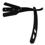 Ingrijire personala si Cosmetice - Aparate & accesorii ingrijire personala - Aparate de ras si tuns - Aparate de ras clasice - Brici metalic cu lama clasica pentru tuns / barbierit, culoare negru - Infinity.ro