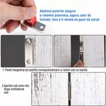 Casa si Gradina - Mobilier - Feronerie si accesorii mobila - Set de 8 inchizatoare magnetice, cu 32 suruburi, pentru usa, dulap, Argintiu - Infinity.ro