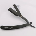 Ingrijire personala si Cosmetice - Aparate & accesorii ingrijire personala - Aparate de ras si tuns - Aparate de ras clasice - Brici metalic cu lama clasica pentru tuns / barbierit, culoare negru - Infinity.ro