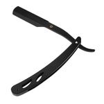 Ingrijire personala si Cosmetice - Aparate & accesorii ingrijire personala - Aparate de ras si tuns - Aparate de ras clasice - Brici metalic cu lama clasica pentru tuns / barbierit, culoare negru - Infinity.ro