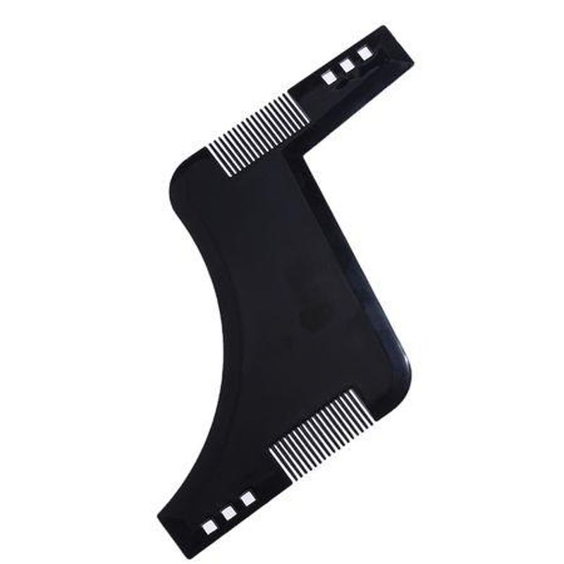 Ingrijire personala si Cosmetice - Ingrijire personala - Ingrijire par - Perii de par si piepteni - Set profesional pieptene / sablon contur barba & mustata + Brici profesional pentru barbierit si ras capilar, - Infinity.ro