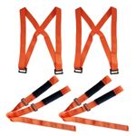 Casa si Gradina - Constructii - Depozitare, transport si protectie - Echipamente pentru transport si ridicat - Set 2 curele de transport, Polipropilena, Portocaliu - Infinity.ro