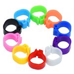 Petshop - Articole imbracaminte - Incaltaminte animale - Set 100 cleme clipsuri de plastic 8mm porumbei sau alte pasari - Infinity.ro