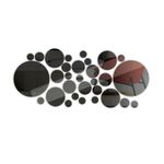 Casa si Gradina - Decoratiuni - Stickere decorative - Stickere decorative rotunde din oglinda acrilica, 21x52 cm, 26 buc, argintiu - Infinity.ro