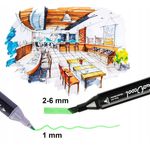 Carti si Birotica - Birotica - Instrumente de scris - Markere si carioci - Set de Markere Impermeabile cu doua varfuri, 40 de culori, 1-6mm, non-toxice - Infinity.ro