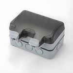 Casa si Gradina - Electrice - Prize - Priza dubla exterior INNOVIX, Model Standard European, 250V/16A, IP66, rezistenta la apa si praf, gri cu - Infinity.ro