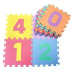 Jucarii, Copii si Bebe - Jucarii si jocuri - Jocuri si puzzle - Puzzle - Covor din spuma tip puzzle cu Cifre pentru copii, antiderapant, termoizolant, impermeabil, 10 piese, 29 x 29 x - Infinity.ro