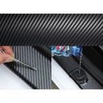 Auto si Moto - Piese auto si accesorii - Piese auto - Tuning - Banda anti-coliziune, De protectie, Din carbon, Gri, 5m x 10 cm - Infinity.ro