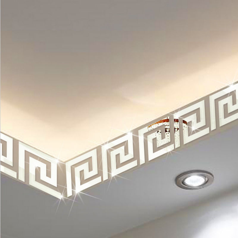 Casa si Gradina - Decoratiuni - Stickere decorative - Set Stickere Acril Decorative, Desing Grecesc, 102 mm x 104 mm x 10 Bucati - Infinity.ro