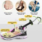 Fashion, accesorii si bijuterii - Femei - Incaltaminte femei - Accesorii incaltaminte - Set 2 Sanuri Reglabile Zenino - Alungit si Largit Pantofi, Universal, Arc, Marime 35-42, ABS, Galben - Infinity.ro
