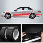 Auto si Moto - Piese auto si accesorii - Piese auto - Tuning - Banda anti-coliziune, De protectie, Din carbon, Gri, 5m x 10 cm - Infinity.ro