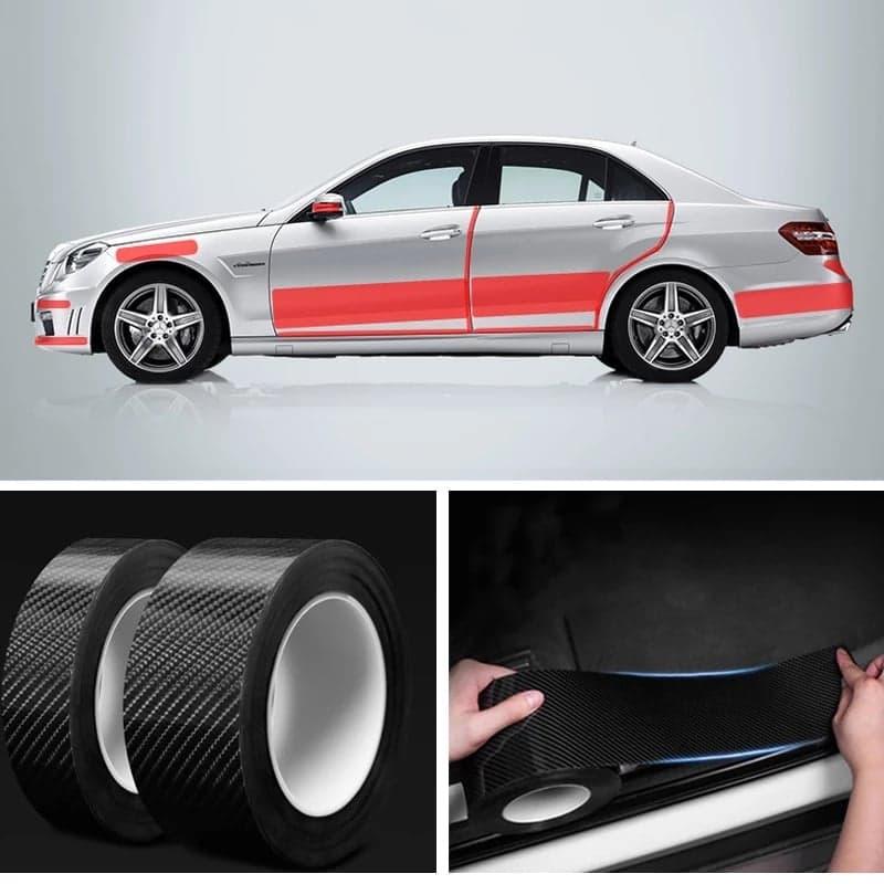 Auto si Moto - Piese auto si accesorii - Piese auto - Tuning - Banda anti-coliziune, De protectie, Din carbon, Gri, 5m x 10 cm - Infinity.ro