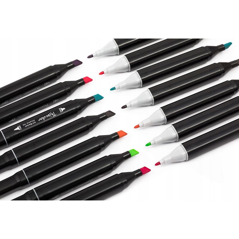 Carti si Birotica - Birotica - Instrumente de scris - Markere si carioci - Set Markere, Severno, Permanente, 2 varfuri, 48 bucati - Infinity.ro