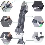 Casa si Gradina - Constructii - Vopsea si tencuieli - Unelte de vopsit si tencuit - Dispozitiv pentru Intinderea si Curatarea Siliconului, Gri, Tip Spatula, 5 Capete Interschimbabile - Infinity.ro